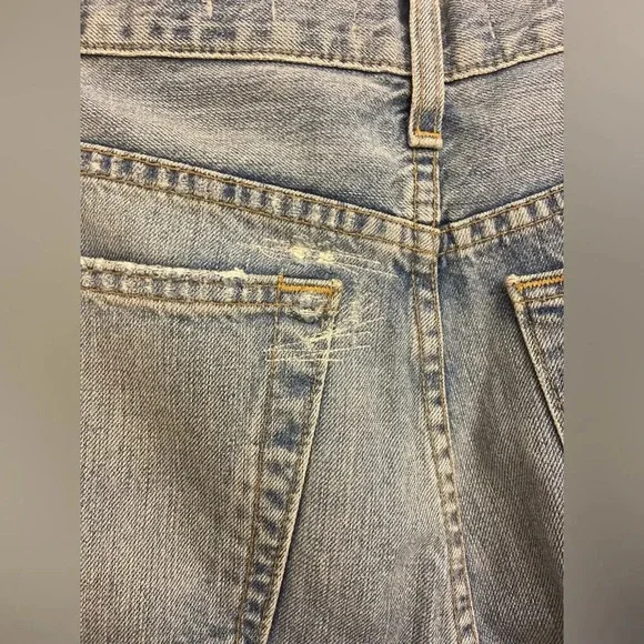 Re/Done Originals Distressed Blue Jeans Size 28